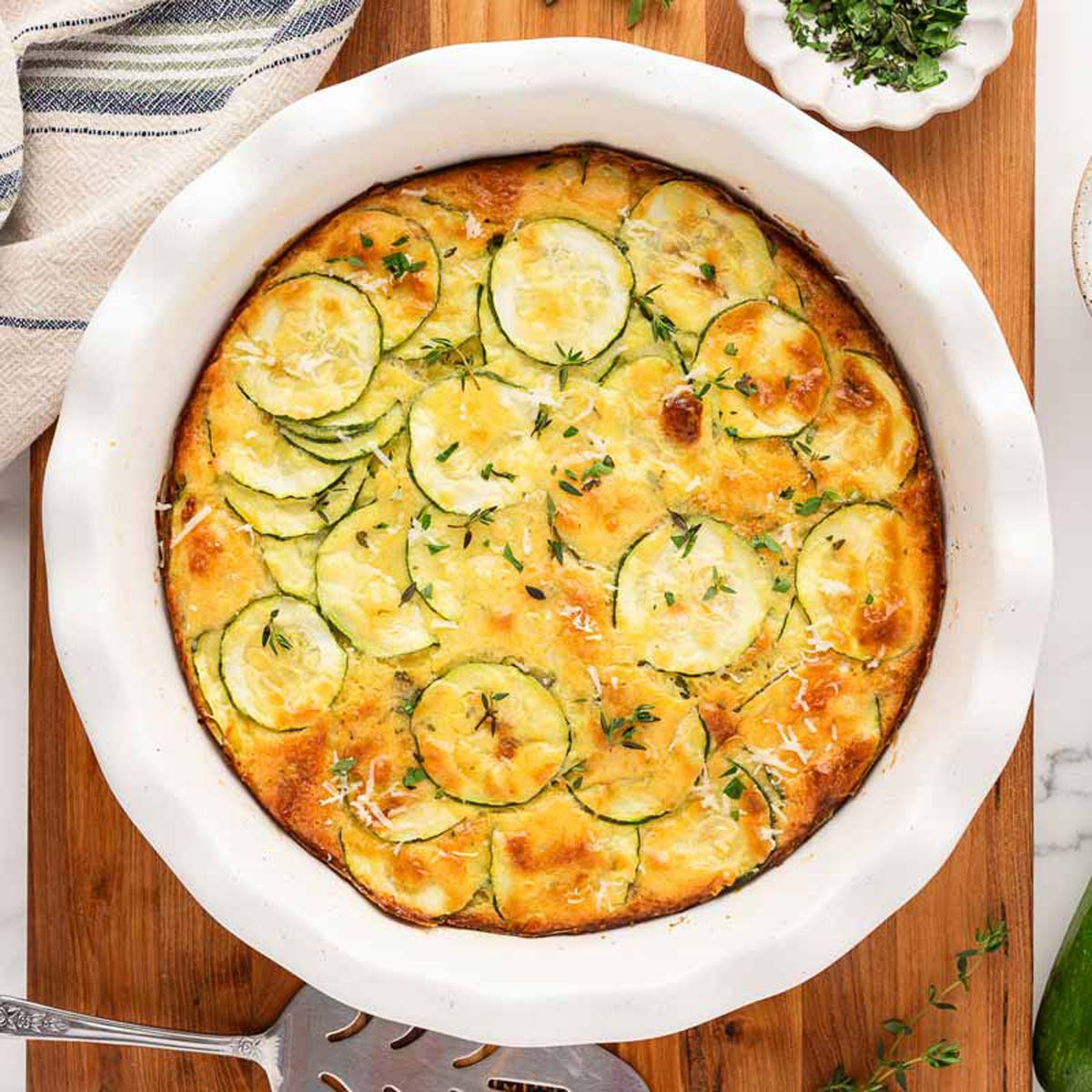 Customize Your Crustless Zucchini Pie: Versatile Veggie Meals